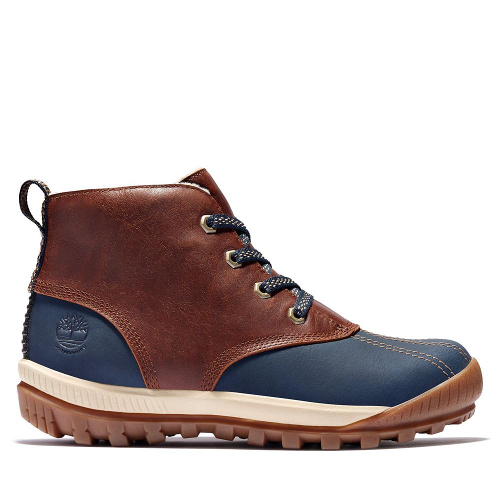 Timberland Chukka Μποτακια Γυναικεια Καφε/Μπλε - Mt. Hayes Waterproof - Greece 9268437-AX